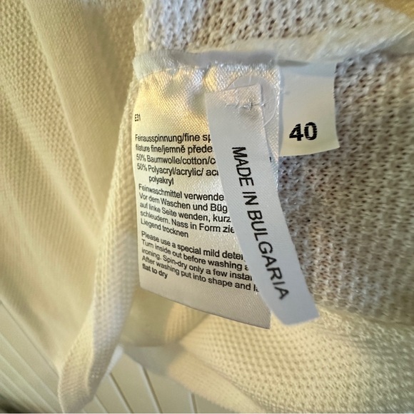 Gollehaug cotton blend sweater, white, size 40. New condition - Picture 6 of 8